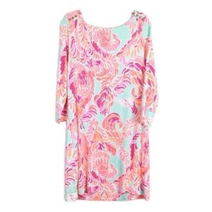 Lilly Pulitzer UPF 50+ Sophie Dress in Love Birds Print